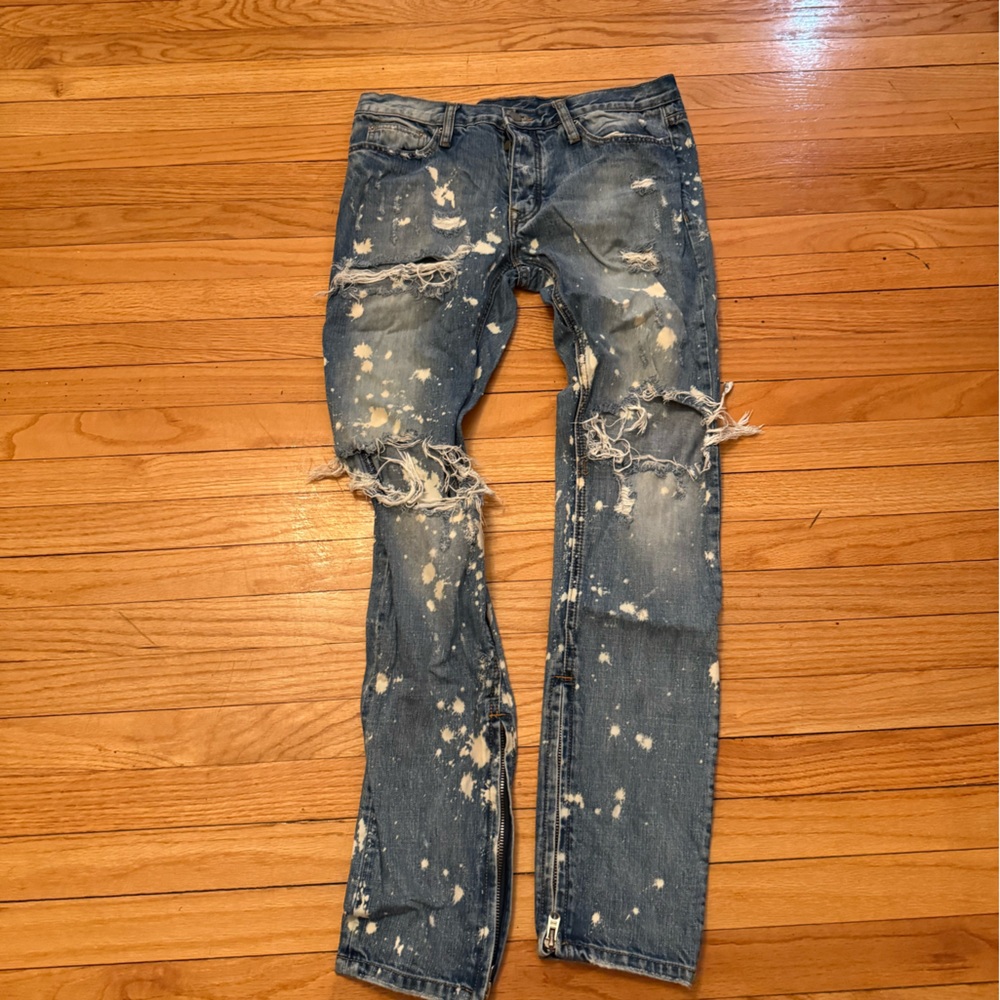 MNML Blue Distressed Jeans